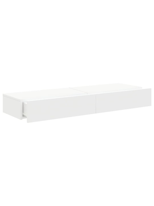 TV-tasot LED-valoilla 2 kpl valkoinen 60x35x15,5 cm