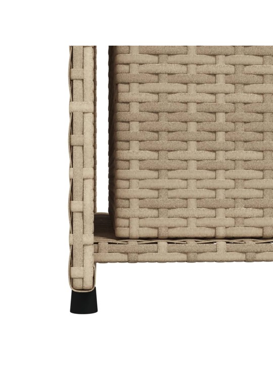 Puutarhan säilytyskaappi beige 50x55x115 cm polyrottinki