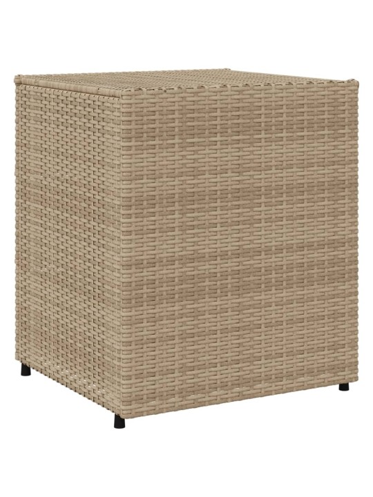 Puutarhan säilytyskaappi beige 55x59x69 cm polyrottinki