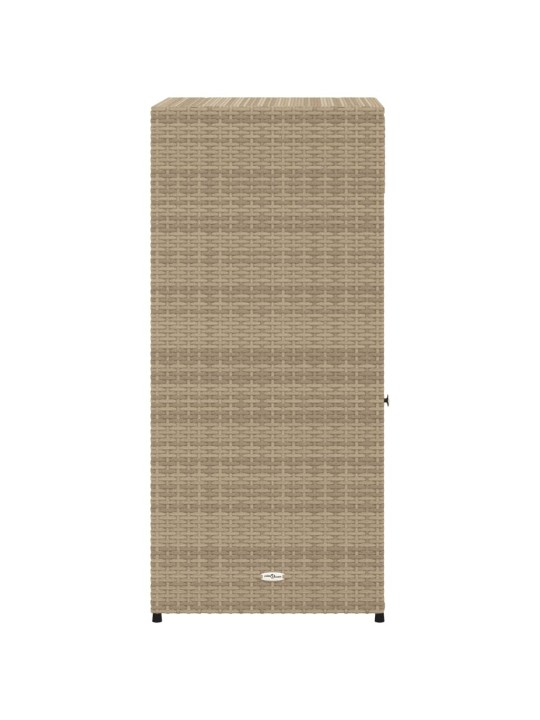 Puutarhan säilytyskaappi beige 55x55x111 cm polyrottinki