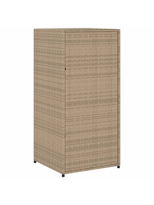 Puutarhan säilytyskaappi beige 55x55x111 cm polyrottinki