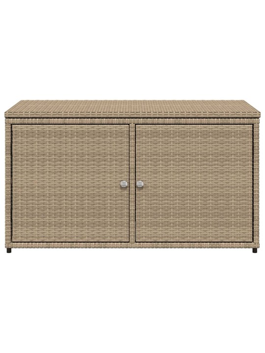 Puutarhan säilytyskaappi beige 110x55x60,5 cm polyrottinki