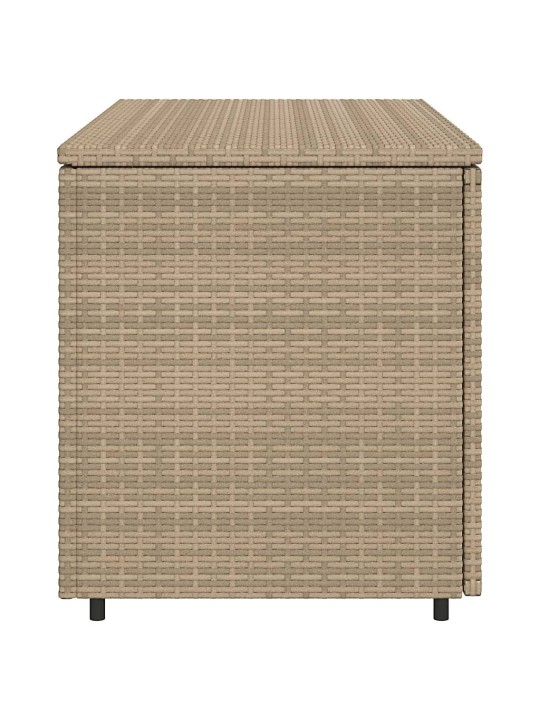 Puutarhan säilytyskaappi beige 110x55x60,5 cm polyrottinki