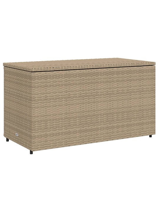 Puutarhan säilytyskaappi beige 110x55x60,5 cm polyrottinki