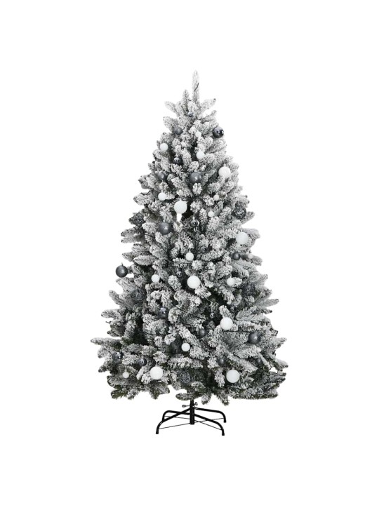 Tekojoulukuusi saranoilla 300 led-valoa ja joulupalloa 300 cm