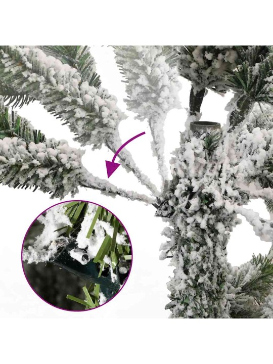 Tekojoulukuusi saranoilla 300 led-valoa ja joulupalloa 300 cm