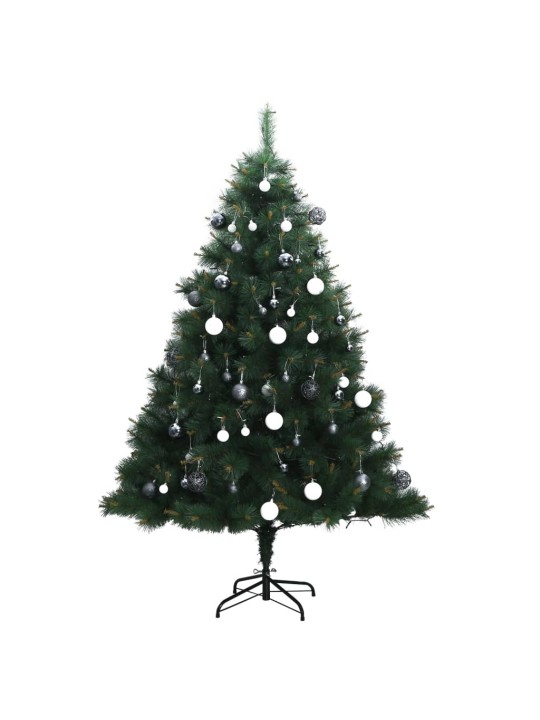 Tekojoulukuusi saranoilla 150 LED-valoa ja joulupalloa 120 cm