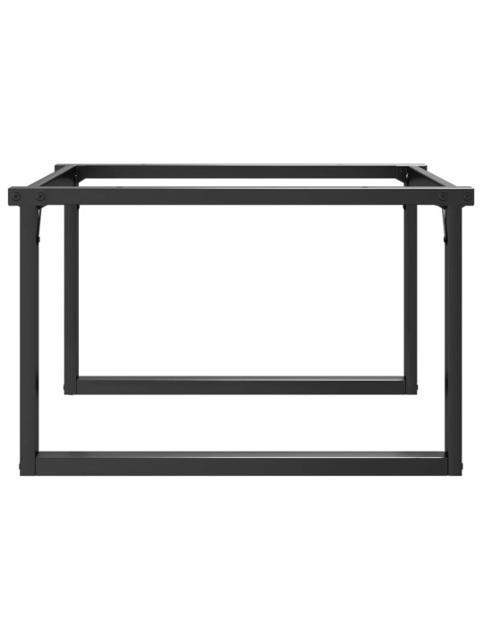 Sohvapöydän jalat o-muoto 70x60x43 cm terästä