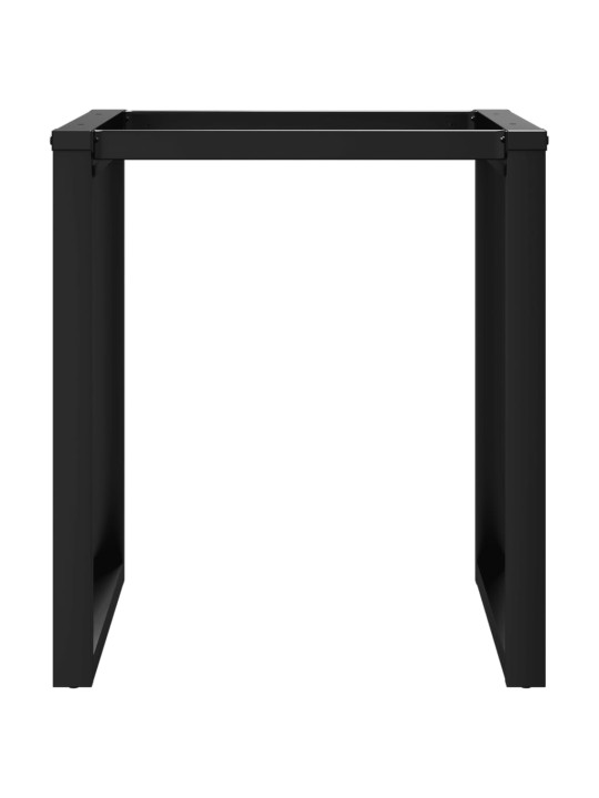 Ruokapöydän jalat o-muoto 70x70x73 cm terästä