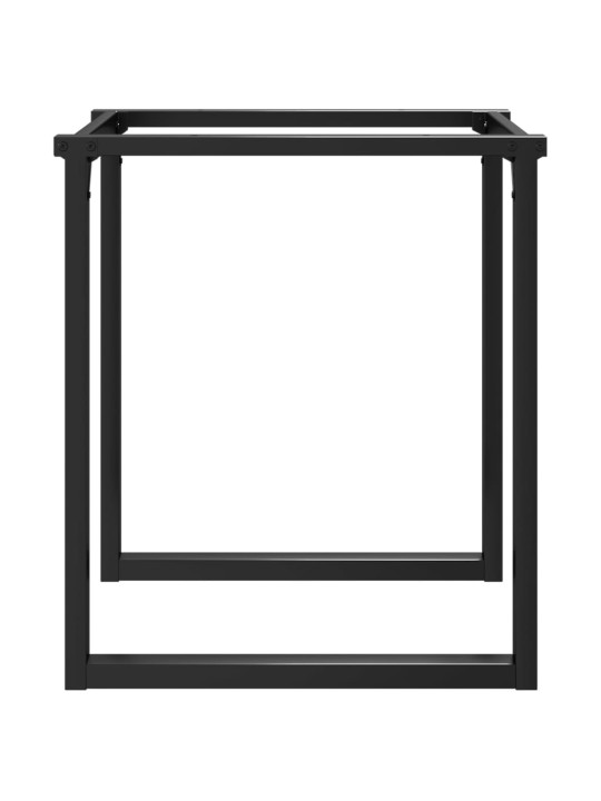 Ruokapöydän jalat o-muoto 70x70x73 cm terästä