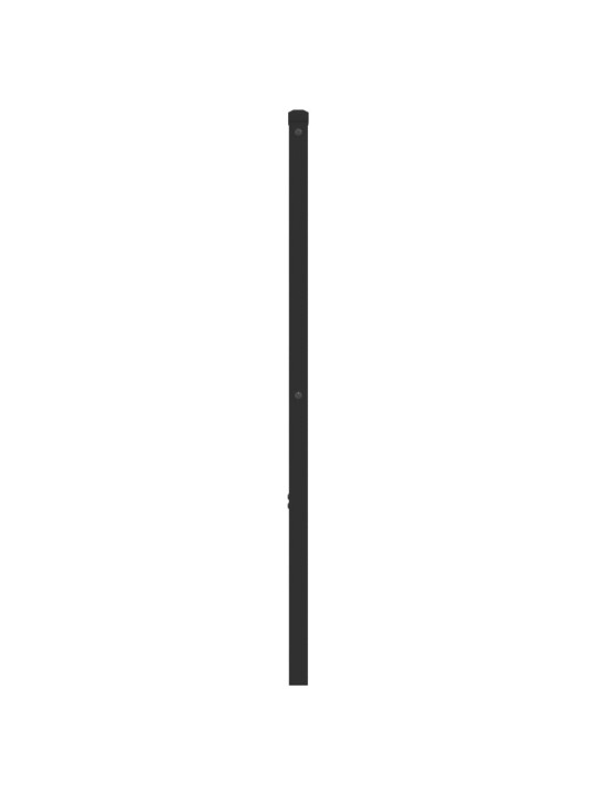 Metallinen sängynpääty musta 140 cm