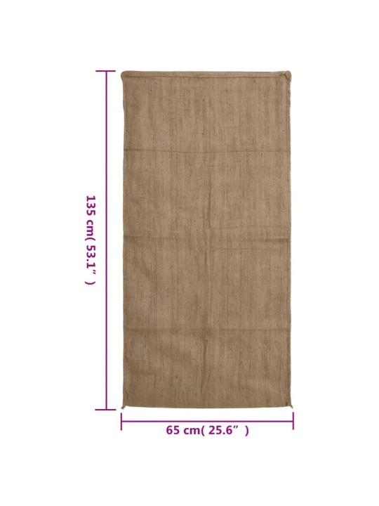 Juuttisäkit 5 kpl 65x135 cm 100% Juutti 340 gsm