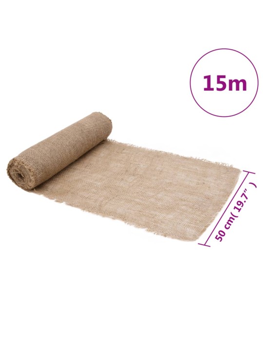 Juuttirulla 0,5x15 m 100% juutti 200 gsm