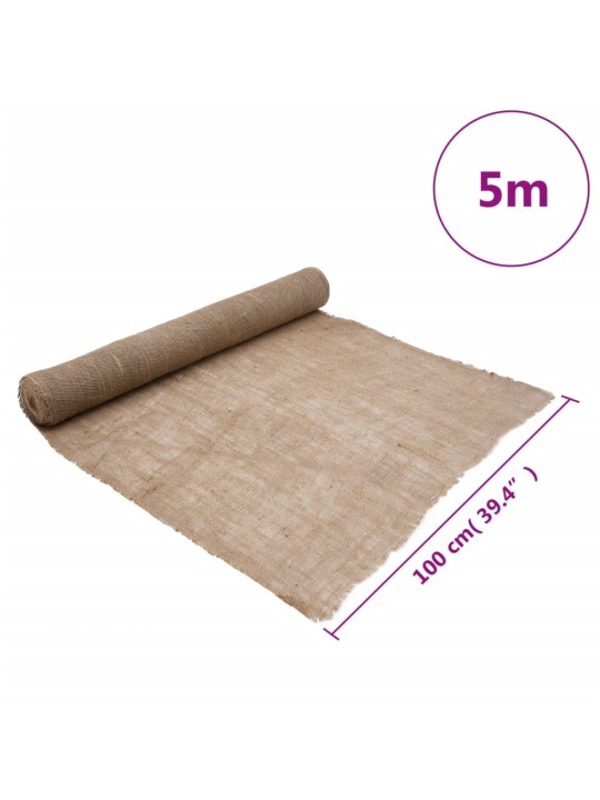 Juuttirulla 1x5 m 100% juutti 200 gsm