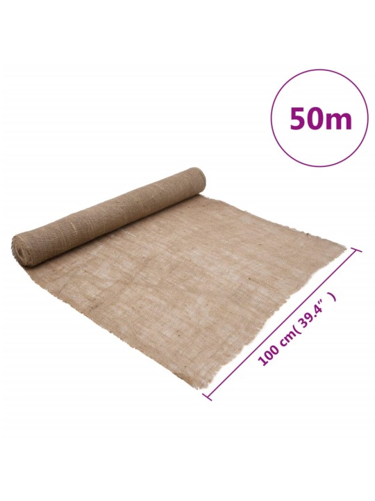 Juuttirulla 1x50 m 100% juutti 200 gsm