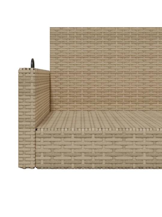 Keinupenkki beige polyrottinki 119x56x48 cm