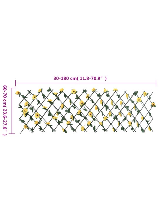 Säleikkö tekomuratti laajennettava keltainen 180x60 cm