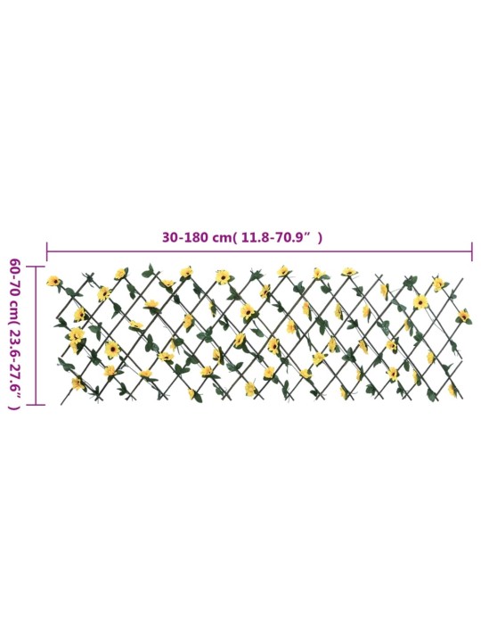 Säleikkö tekomuratti laajennettava 5 kpl keltainen 180x60 cm