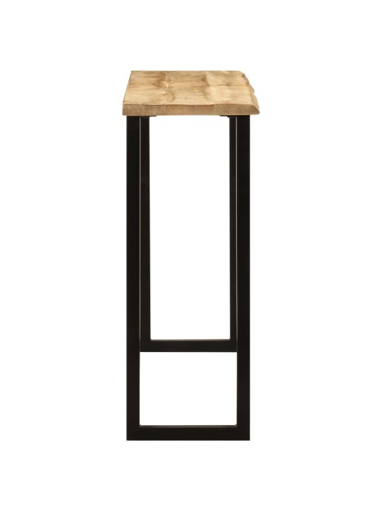 Konsolipöytä elävillä reunoilla 105x33x76 cm täysi mangopuu