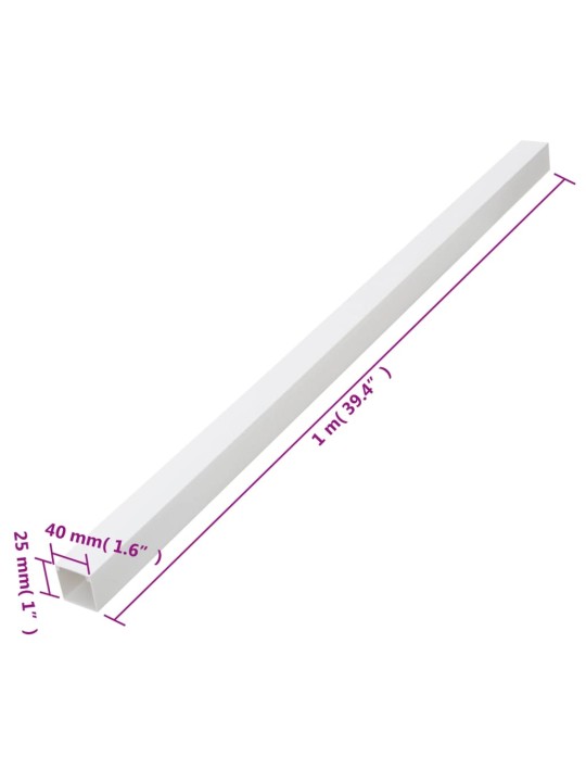 Johtokanava 40x25 mm 30 m PVC