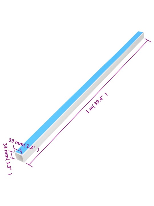 Johtokanava itsekiinnittyvä 33x33 mm 30 m PVC