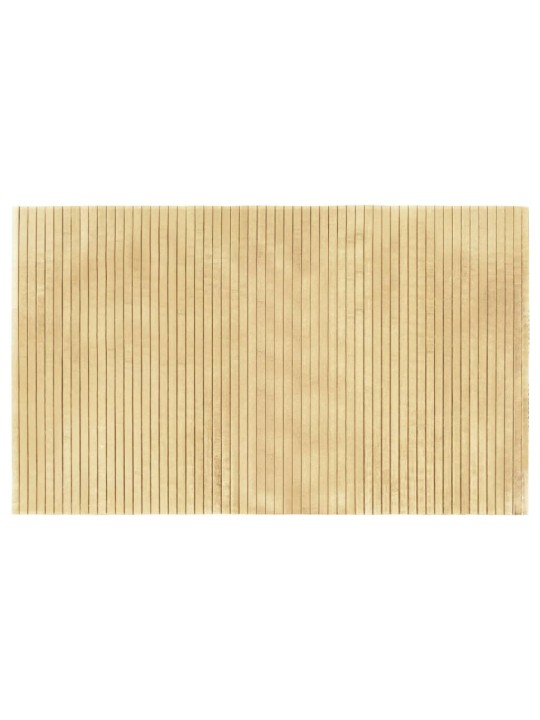 Matto suorakaide vaalea luonnollinen 60x100 cm bambu