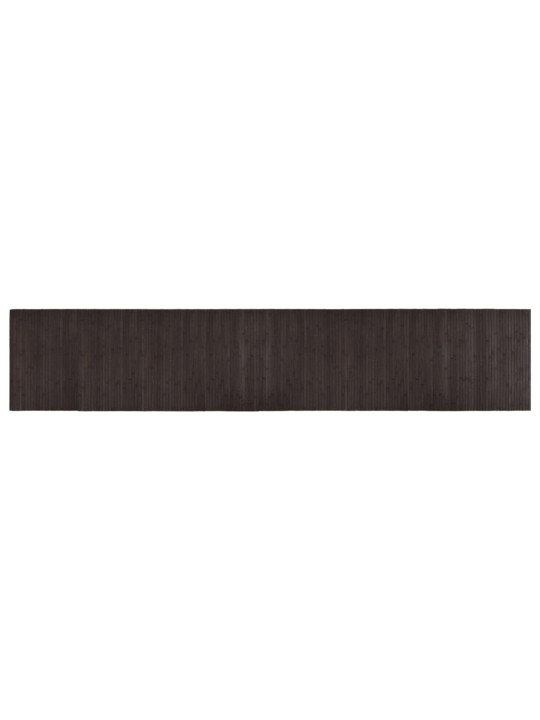 Matto suorakaide tummanruskea 60x300 cm bambu