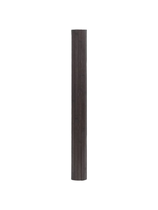 Matto suorakaide tummanruskea 60x300 cm bambu