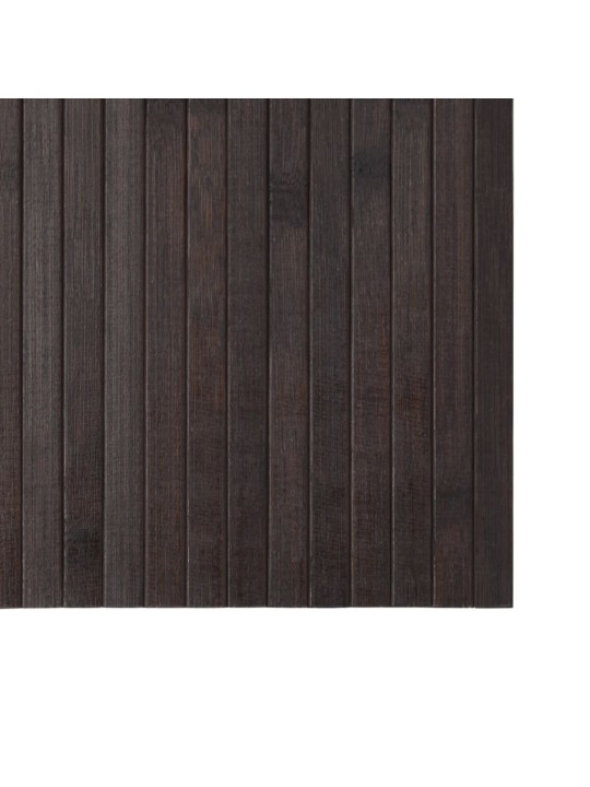 Matto suorakaide tummanruskea 60x300 cm bambu