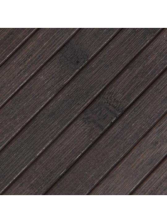 Matto suorakaide tummanruskea 60x300 cm bambu