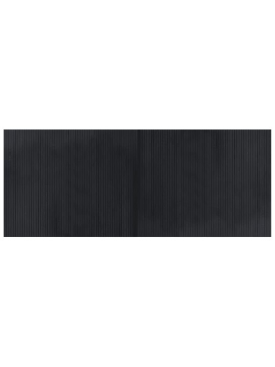Matto suorakaide musta 80x200 cm bambu