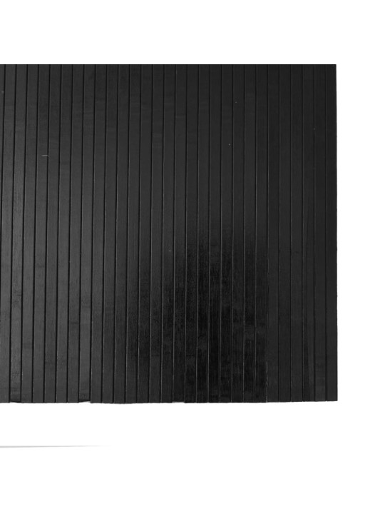 Matto suorakaide musta 80x200 cm bambu