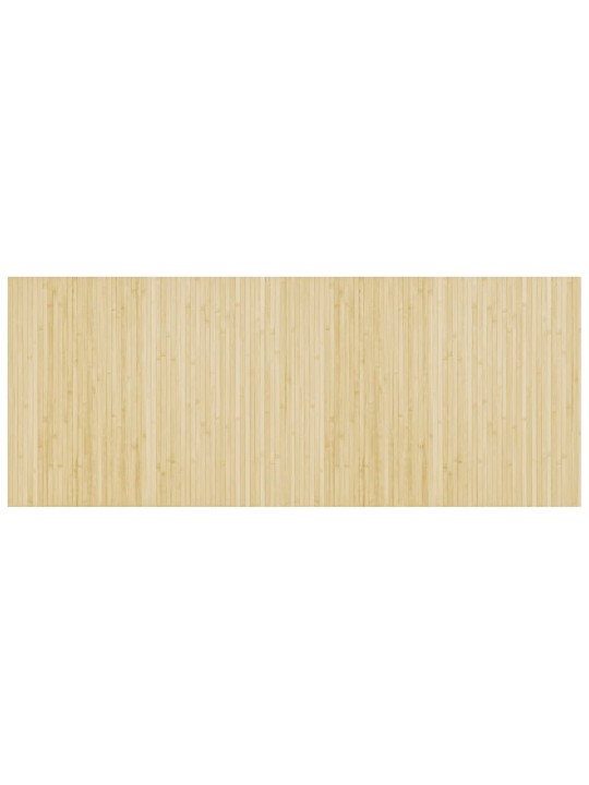 Matto suorakaide vaalea luonnollinen 80x200 cm bambu