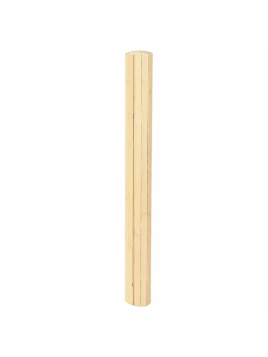 Matto suorakaide vaalea luonnollinen 80x300 cm bambu