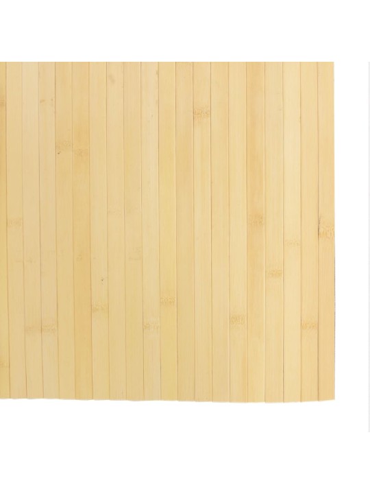 Matto suorakaide vaalea luonnollinen 80x300 cm bambu