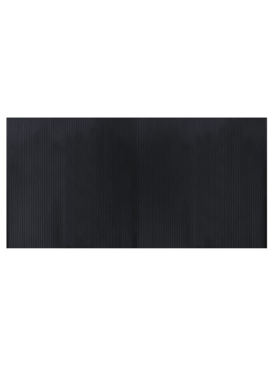 Matto suorakaide musta 100x200 cm bambu