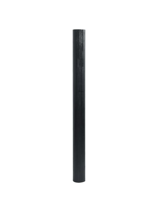 Matto suorakaide musta 100x200 cm bambu