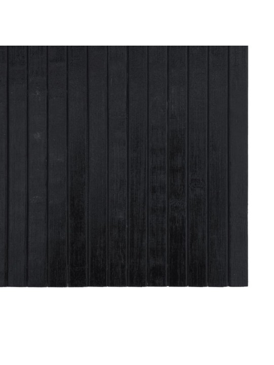 Matto suorakaide musta 100x200 cm bambu