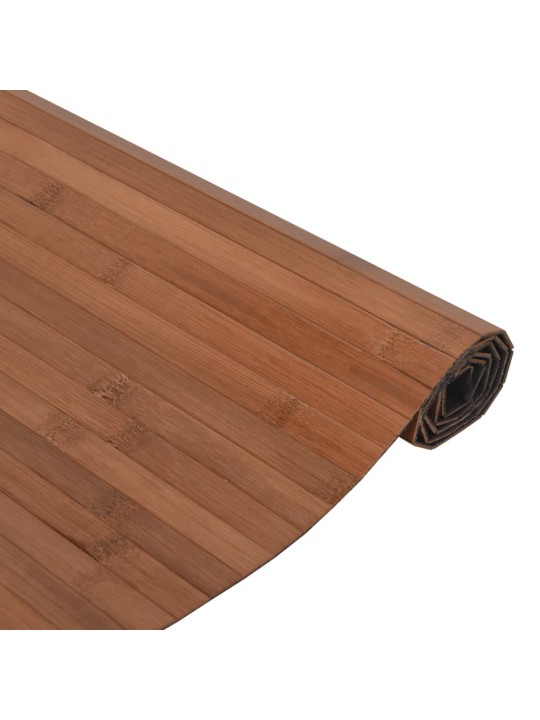 Matto suorakaide ruskea 100x200 cm bambu