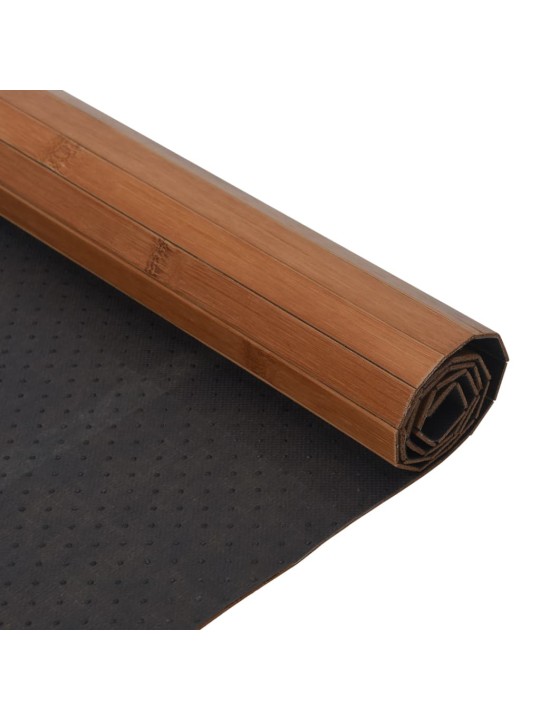 Matto suorakaide ruskea 100x200 cm bambu