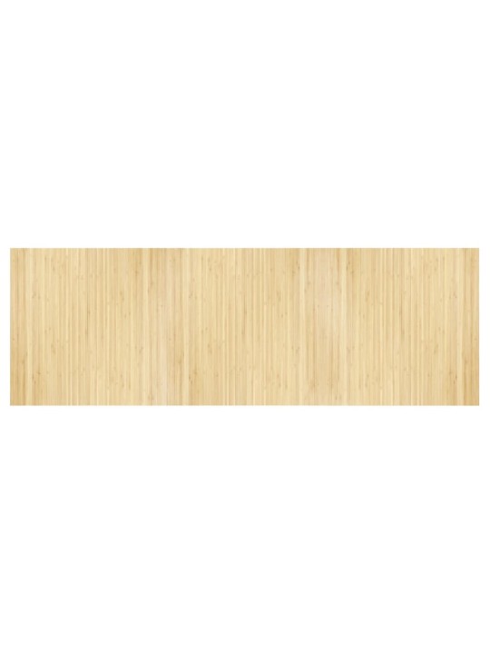 Matto suorakaide vaalea luonnollinen 100x300 cm bambu
