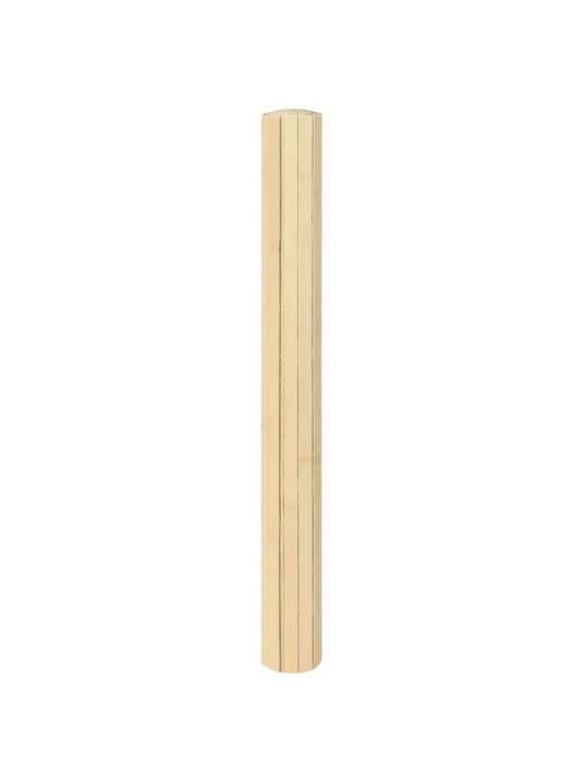 Matto suorakaide vaalea luonnollinen 100x300 cm bambu
