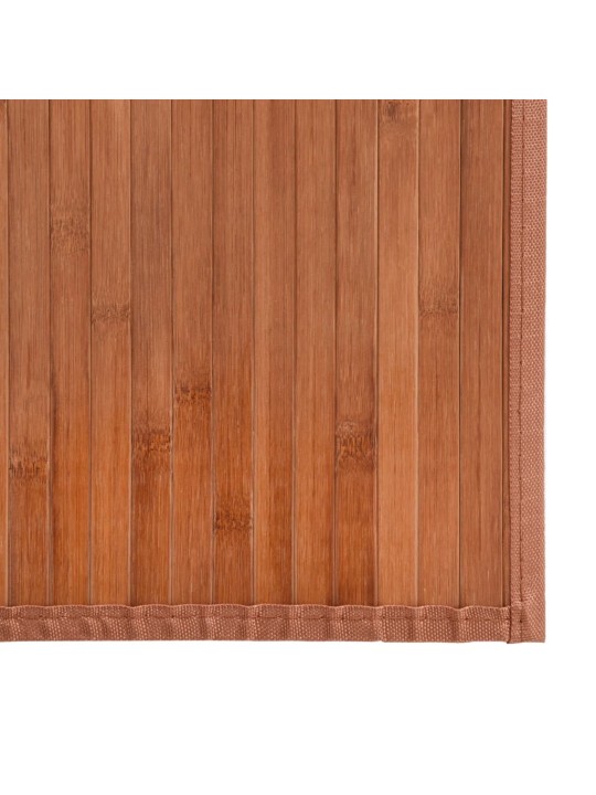 Matto suorakaide ruskea 60x100 cm bambu