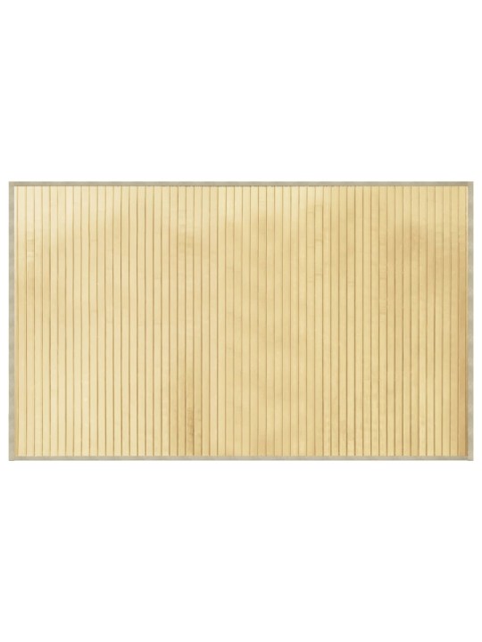 Matto suorakaide vaalea luonnollinen 60x100 cm bambu