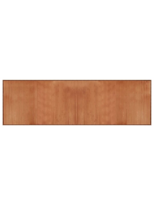 Matto suorakaide ruskea 60x200 cm bambu