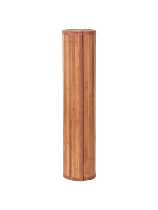 Matto suorakaide ruskea 60x200 cm bambu