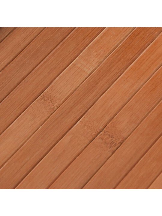 Matto suorakaide ruskea 60x200 cm bambu