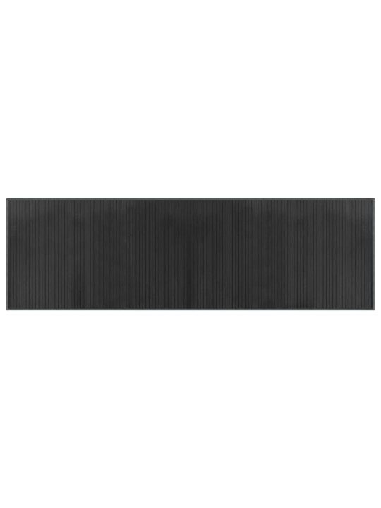Matto suorakaide harmaa 60x200 cm bambu