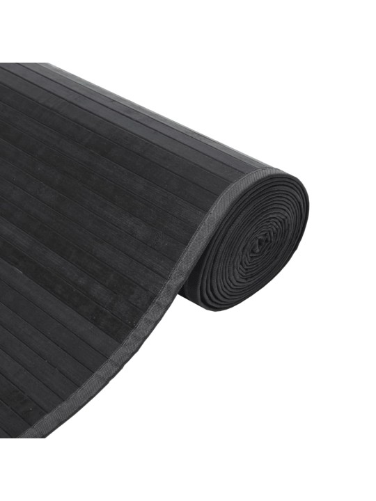 Matto suorakaide harmaa 60x200 cm bambu