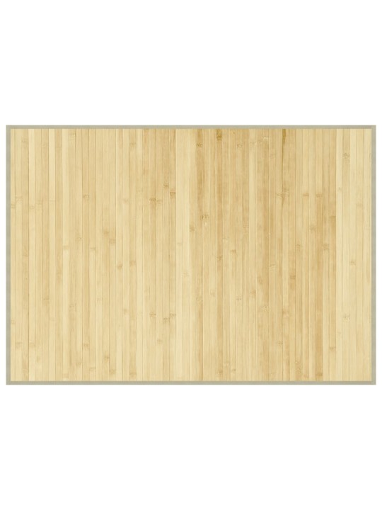 Matto suorakaide vaalea luonnollinen 70x100 cm bambu